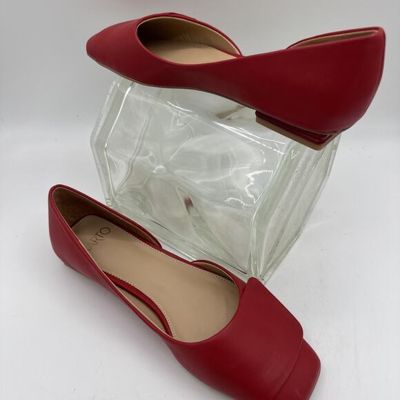 Sarto Franco Sarto Womens Tracy Padded Insole Square Toe D'Orsay Flats New - Picture 2 of 7